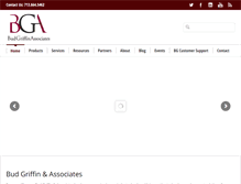 Tablet Screenshot of bgasales.com